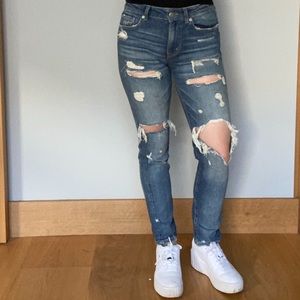 Zara Ripped Denim Jeans
